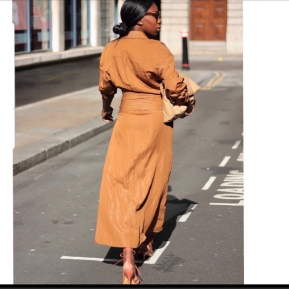 LONG DRAPED DRESS - Picture 4 of 9